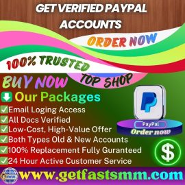 Get Verified PayPal Accounts - Old/New,USA,UK,CA,Crypto Enable