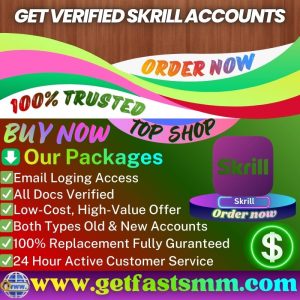 Get Verified Skrill Accounts - Old/New, personal&Business