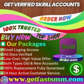 Get Verified Skrill Accounts - Old/New, personal&Business