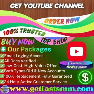 Get YouTube Channel - Monetized & ready channel 