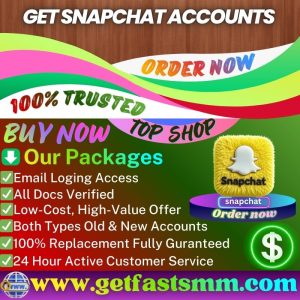 Get snapchat Accounts - GetFastSMM, Old & Verified 