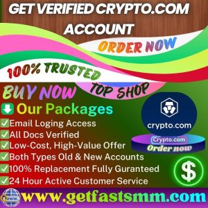 Get verified Crypto.com Accounts - Fully KYC Verified,Fast,Secure 