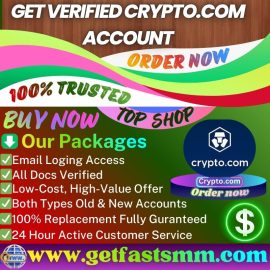Get verified Crypto.com Accounts - Fully KYC Verified,Fast,Secure